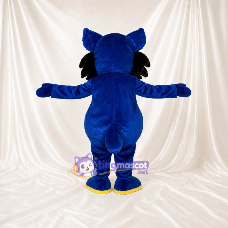 Bright Yellow Cat Mascot Costume Full Body for Adults Sports Events