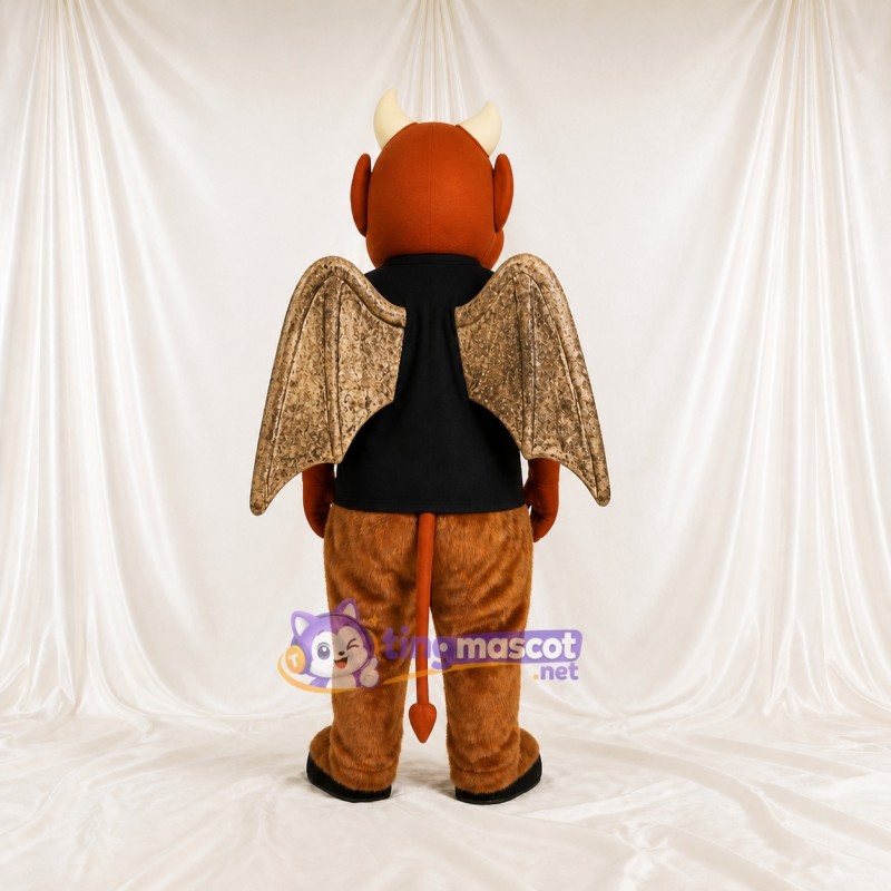 Costume de mascotte diable ailé intégral pour adultes – événements sportifs