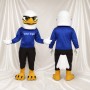 Blue Bald Eagle Mascot Costume Full Body for Adults Sports Events