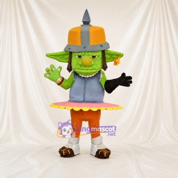 Goblin Warrior Mascot Costume Full Body for Adults Stage Events