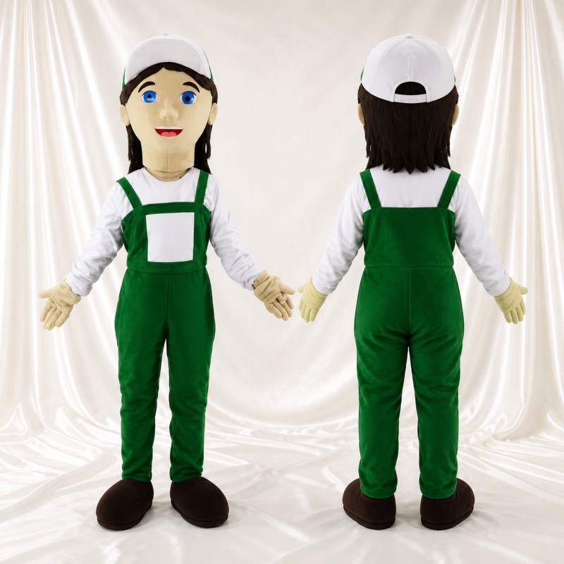 Service Worker Mascot Costume Full Body for Adults Events
