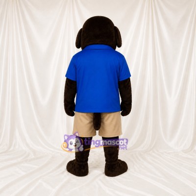 Chien brun foncé Costume de mascotte intégral pour adultes Événements sportifs