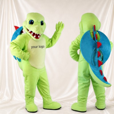 Dinosaure Bleu Citron Costume de mascotte intégral pour adultes Musées