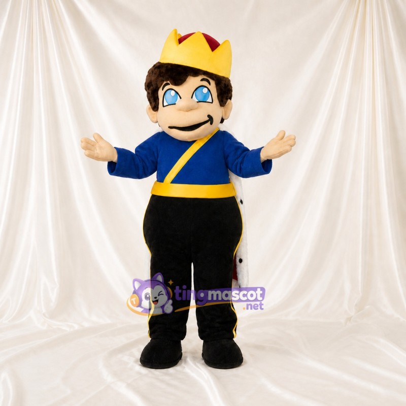 King Mascot Costume Full Body for Adults Stage Events