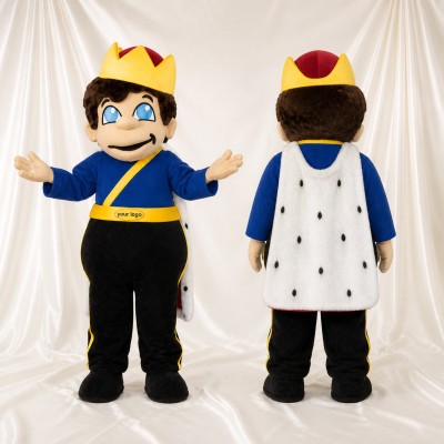 King Mascot Costume Full Body for Adults Stage Events