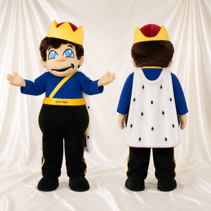 King Mascot Costume Full Body for Adults Stage Events