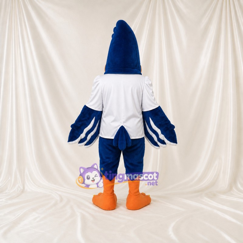 Costume de mascotte geai bleu intégral pour adultes – événements scolaires