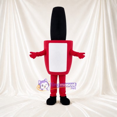 Red Lipstick Mascot Costume Full Body for Adults Promotions