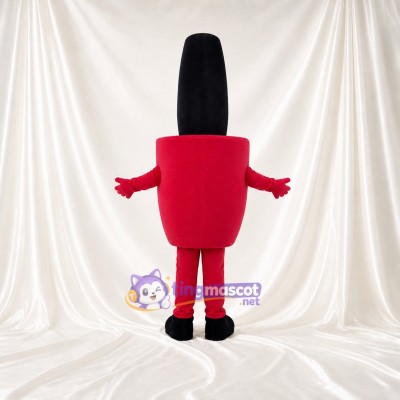 Red Lipstick Mascot Costume Full Body for Adults Promotions