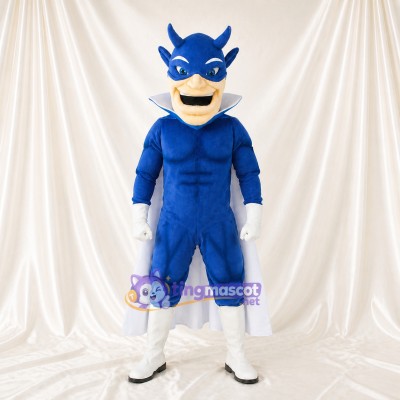 Super héros Bleu Royal Costume de mascotte intégral pour adultes Événements caritatifs