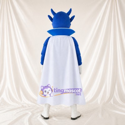 Super héros Bleu Royal Costume de mascotte intégral pour adultes Événements caritatifs