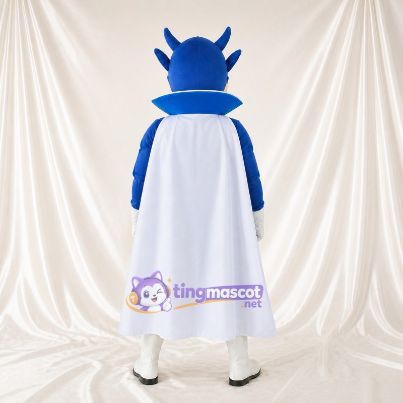 Super héros Bleu Royal Costume de mascotte intégral pour adultes Événements caritatifs