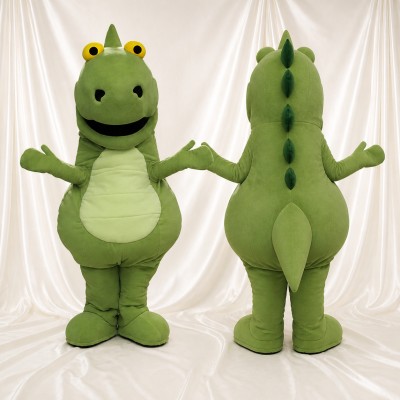 Dinosaure au Ventre Arrondi Costume de mascotte intégral pour adultes Musées