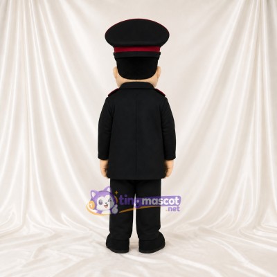 Train Conductor Mascot Costume Full Body for Adults Museums