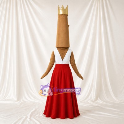 Fashion Queen Mascot Costume Full Body for Adults Stage Events