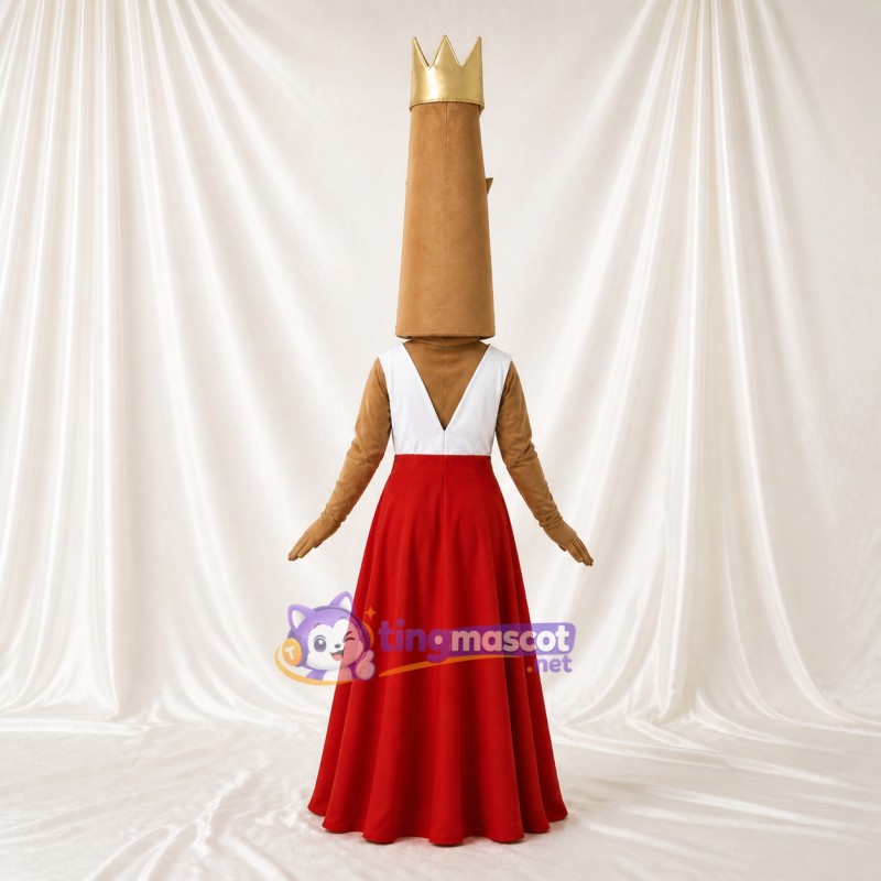 Fashion Queen Mascot Costume Full Body for Adults Stage Events