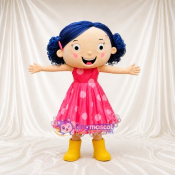 Jeune Fille Costume de mascotte intégral pour adultes Événements scolaires