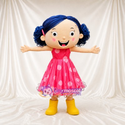 Young Girl Mascot Costume Full Body for Adults School Events