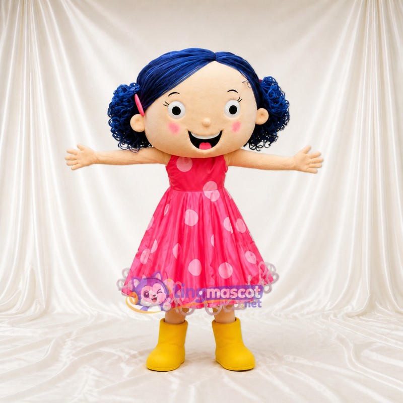 Young Girl Mascot Costume Full Body for Adults School Events