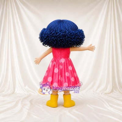 Young Girl Mascot Costume Full Body for Adults School Events