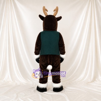 Reindeer Mascot Costume Full Body for Adults School Events