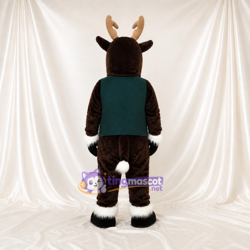 Reindeer Mascot Costume Full Body for Adults School Events