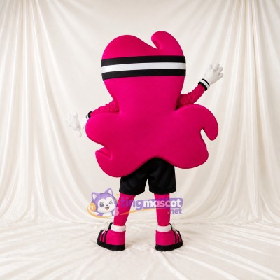 Running Heart Mascot Costume Full Body for Adults Charity Events