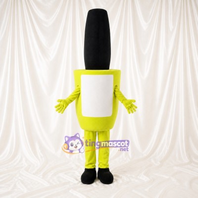 Lime Black Lipstick Mascot Costume Full Body for Adults Promotions