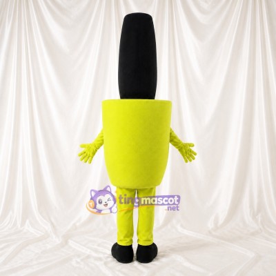 Lime Black Lipstick Mascot Costume Full Body for Adults Promotions