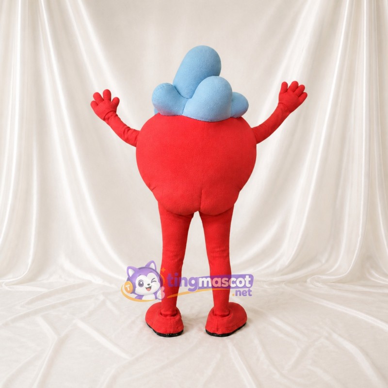 Heart Mascot Costume Full Body for Adults Health Events