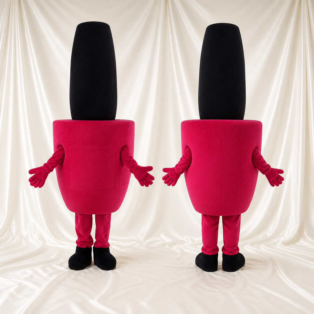 Pink Lipstick Mascot Costume Full Body for Adults Promotions Pink Lipstick Mascot Costume Full Body for Adults Promotions
