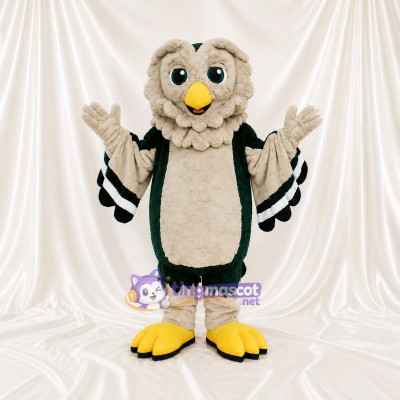Hibou à plumes en couches Costume de mascotte intégral pour adultes Événements scolaires