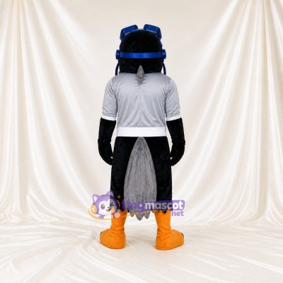 Black Bird Mascot Costume Full Body for Adults School Events
