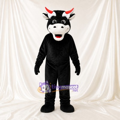 Taureau à bout rouge Costume de mascotte intégral pour adultes Événements sportifs