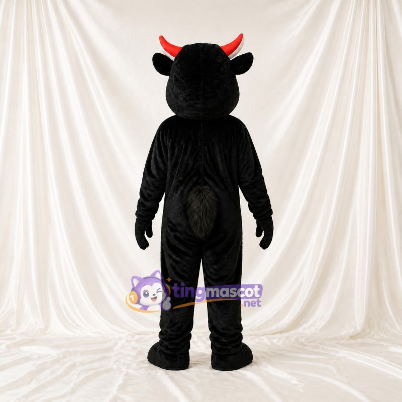 Taureau à bout rouge Costume de mascotte intégral pour adultes Événements sportifs