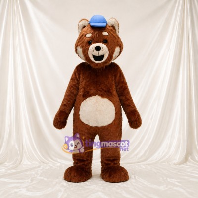 Blue Baseball Bear Mascot Costume Full Body for Adults Sports Events