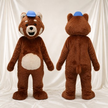 Ours de Baseball Bleu Costume de mascotte intégral pour adultes Événements sportifs