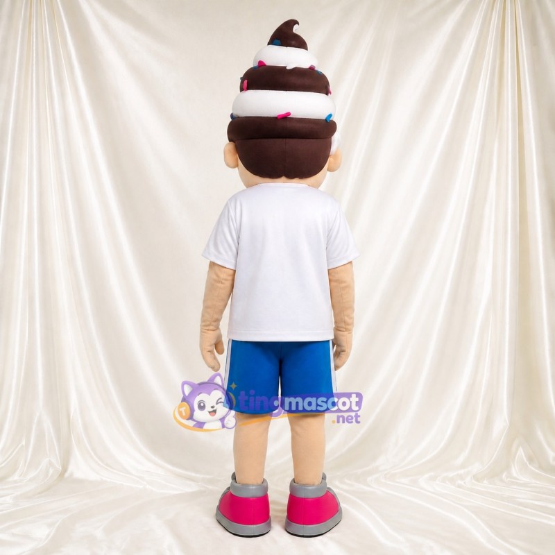 Ice Cream Fan Mascot Costume Full Body for Adults Events