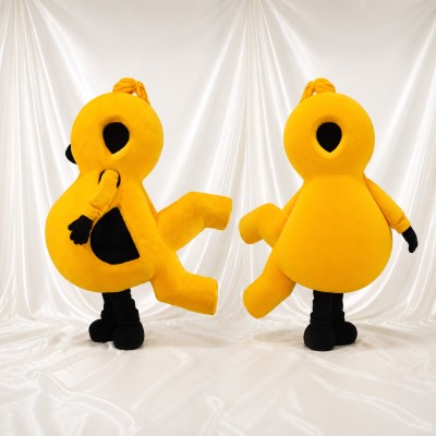 Ruban de course Costume de mascotte intégral pour adultes Événements caritatifs