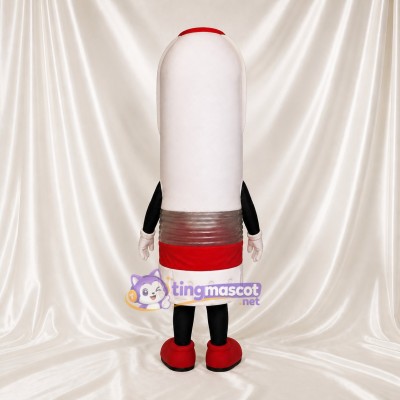 White Marker Pen Mascot Costume Full Body for Adults School Events