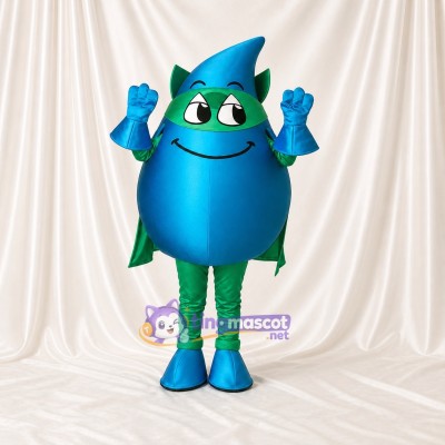 Super héros bleu Costume de mascotte intégral pour adultes Événements caritatifs