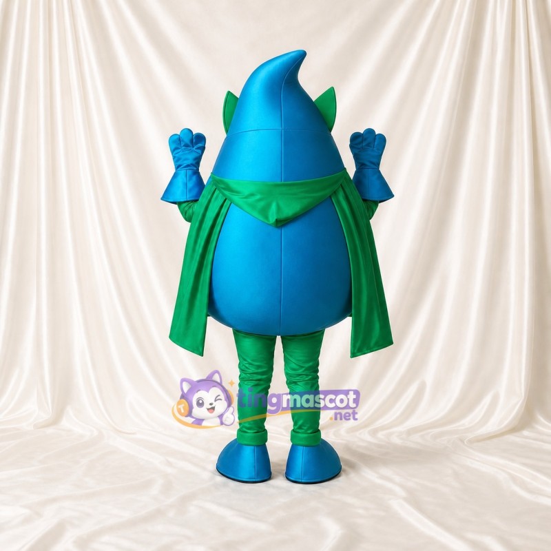 Super héros bleu Costume de mascotte intégral pour adultes Événements caritatifs