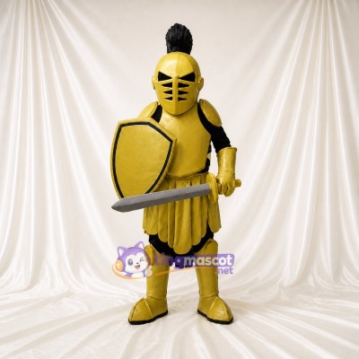 Shield Sword Ancient Warrior Mascot Costume Full Body for Adults Museums