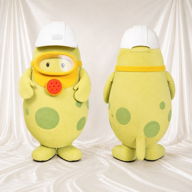 Safety Worker Mascot Costume Full Body for Adults Events