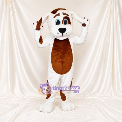 Spotted Coat Dog Mascot Costume Full Body for Adults School Events