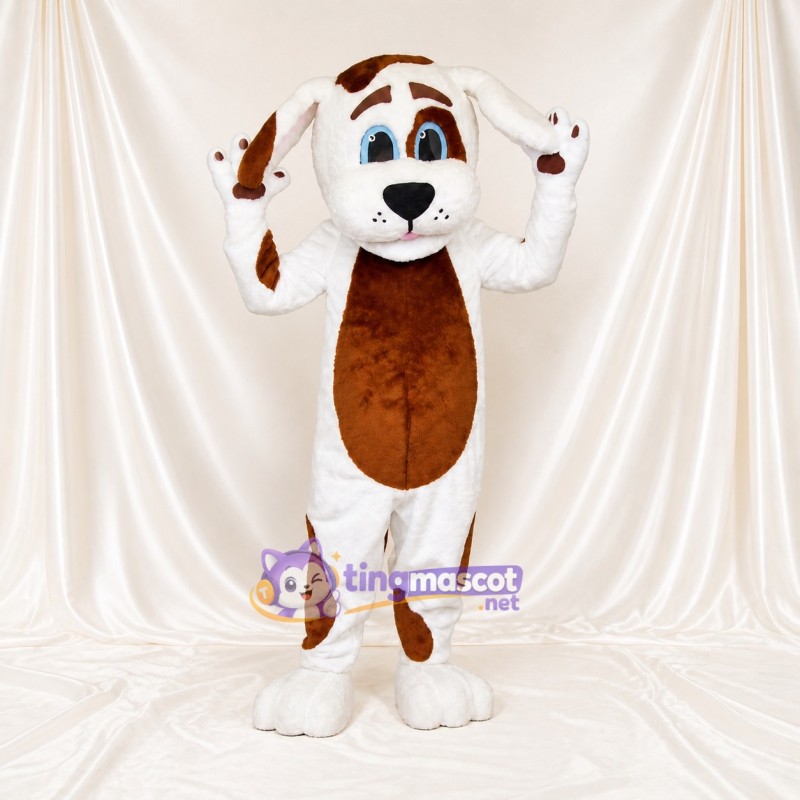 Spotted Coat Dog Mascot Costume Full Body for Adults School Events