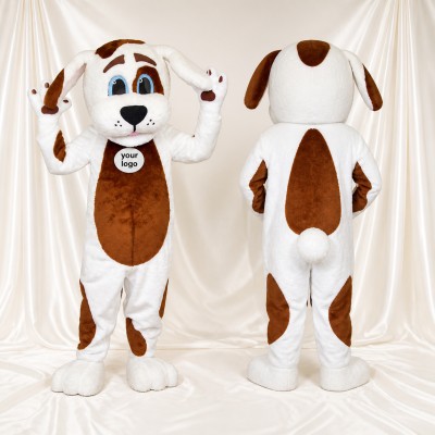 Spotted Coat Dog Mascot Costume Full Body for Adults School Events