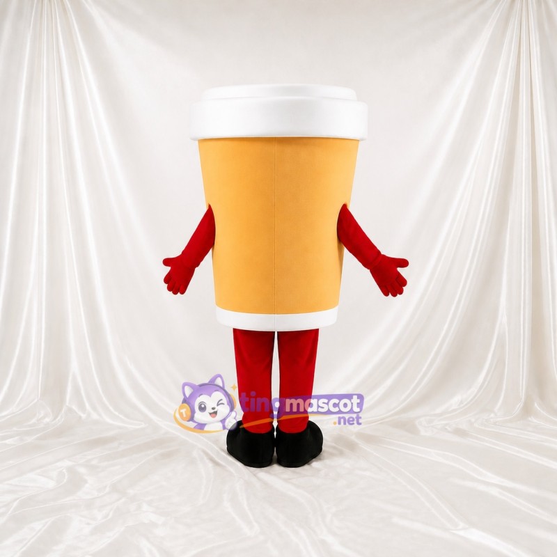 Orange Drink Cup Mascot Costume Full Body for Adults Food Events