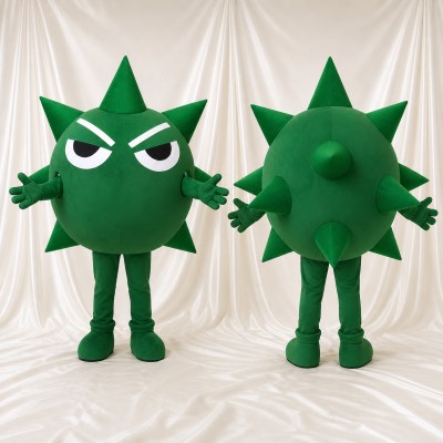 Spiked Ball Mascot Costume Full Body for Adults Sports Events