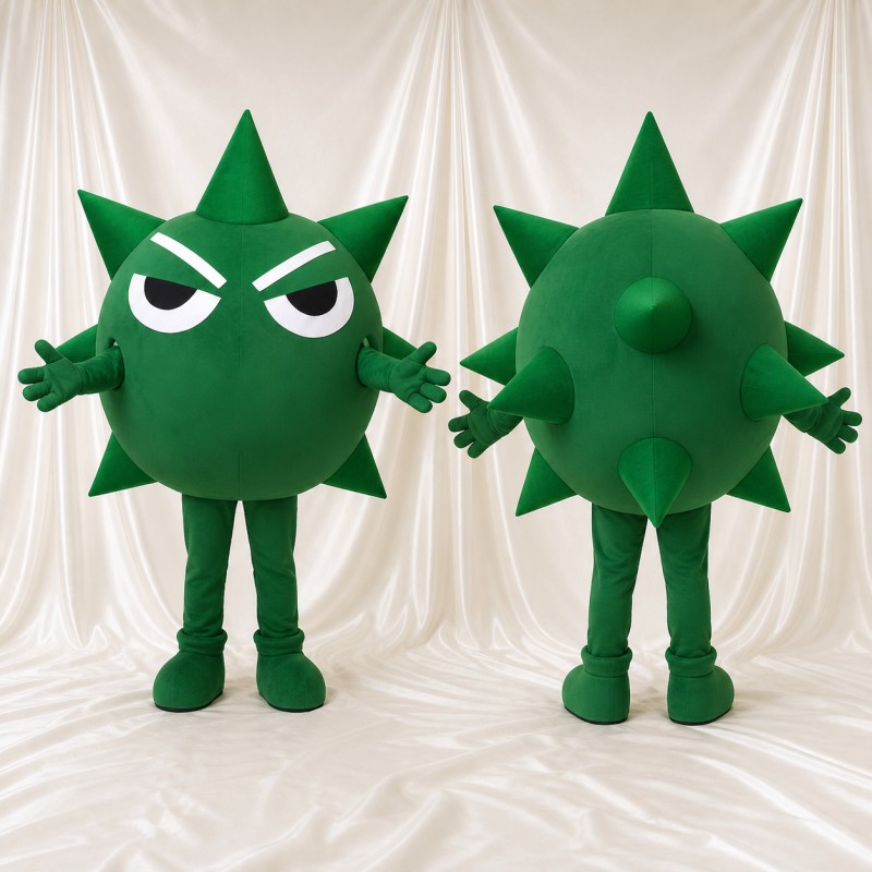 Spiked Ball Mascot Costume Full Body for Adults Sports Events